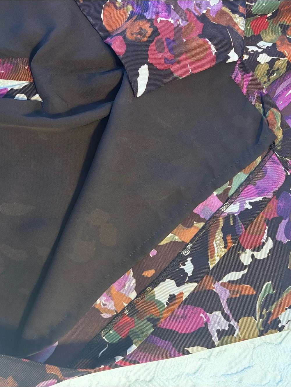 Vintage 80s/90s Jaclyn Smith Abstract Floral Pencil Skirt - Plus Size